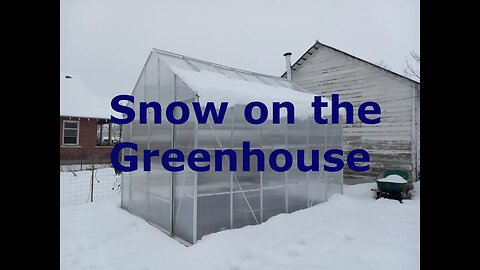 Harbor Freight 10x12 Greenhouse vs the Snow.