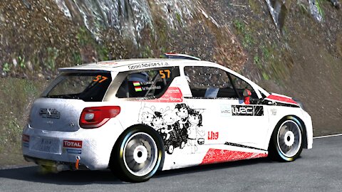 Citroen DS3 R3 / Coll de la Teixeta / 1º Downhill #protosimracing Time Attack Week / Assetto Corsa