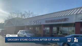 Grocery store closing after 57 years