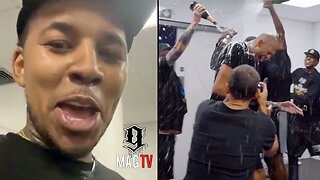 Nick "Swaggy P" Young Celebrates In Locker Room After Winning 2023 Big 3 Championship! 🏆