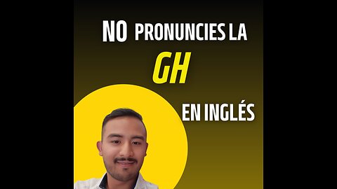 NO pronuncies la GH en Inglés 🇺🇸 Aprende inglés