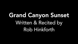 Grand Canyon Sunset ( Spoken Word )