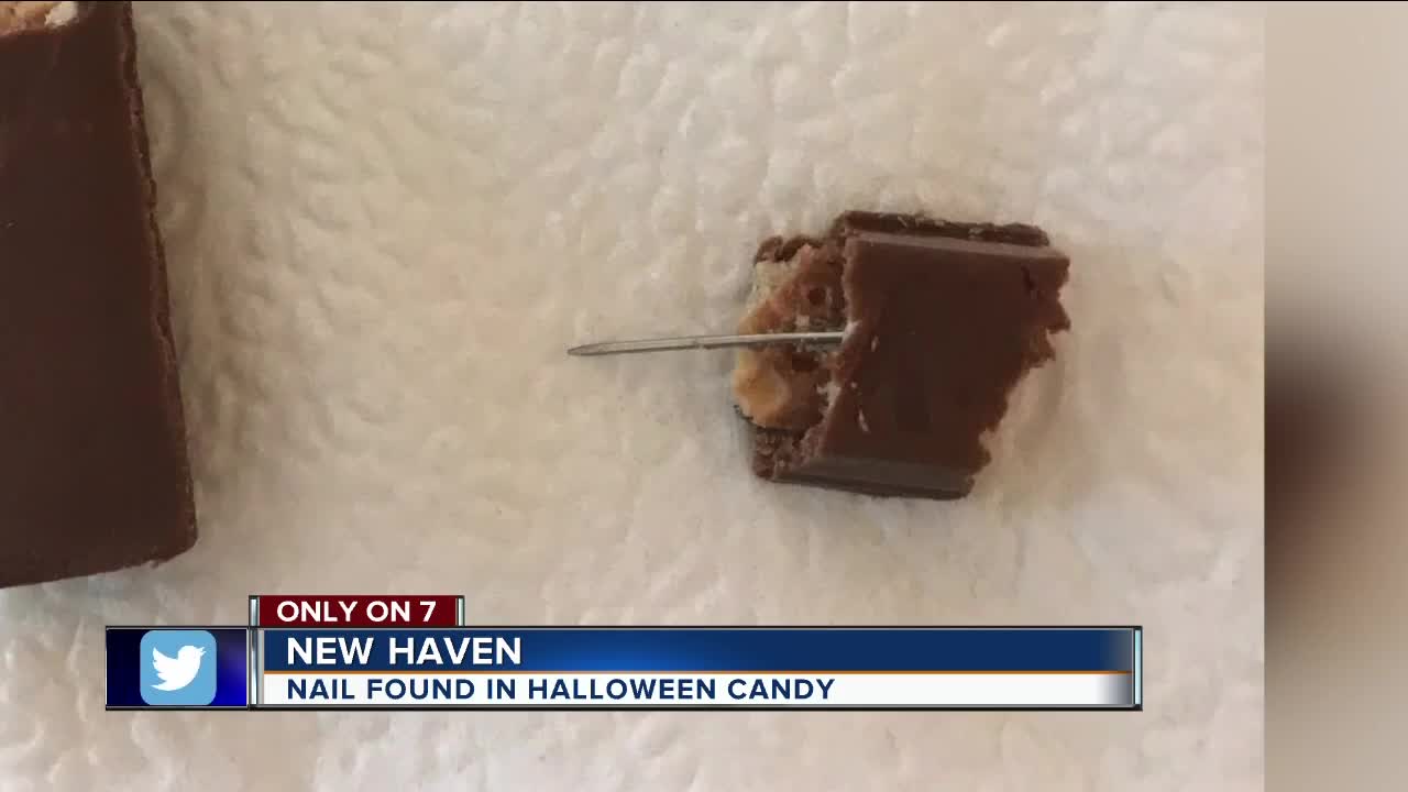 Mother posts warning to Facebook after daughter finds nail in Kit Kat bar she got while trick-or-treating