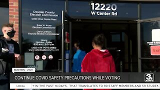 Continued COVID safety precuations while voting