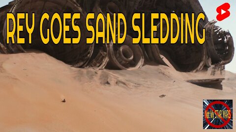 Rey Goes Sand Sledding