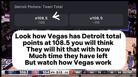 Rigged Detroit Pistons total points vs Memphis Grizzlies | Vegas mock you fanboys so much it’s sad