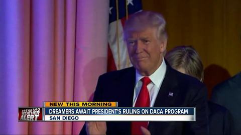 Immigrant groups await President Trump's ruling on Dreamers program