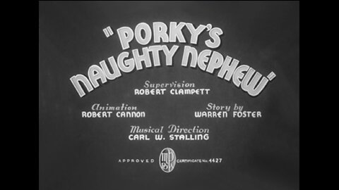 1938, 10-15, Looney Tunes, Porky’s naughty nephew