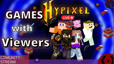 VOD~ Playing on Hypixel w/ YOU!!!