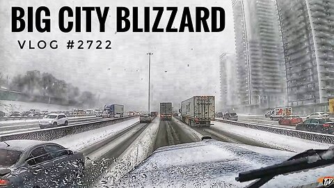 BIG CITY BLIZZARD!! _ My Trucking Life _ Vlog