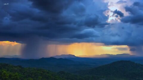 Tibetan healing sounds and beautiful natural scenery