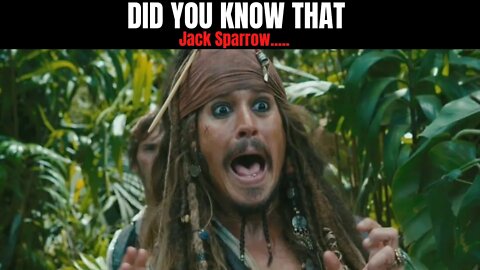 Did You Know Jack Sparrow Originally....#short #shorts