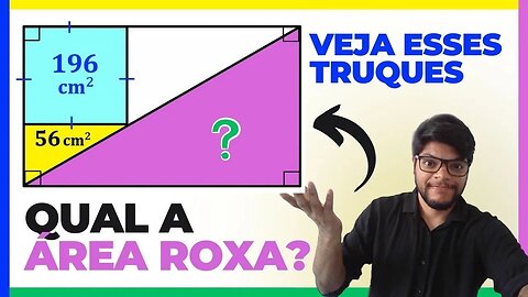 Você consegue encontrar a área do Triângulo Roxo? (Habilidades importantes de geometria explicadas)