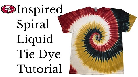 Tie-Dye Patterns:Thick Water & Thickened Black Spiral San Francisco 49ers