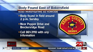 Body found in field east of Bakersfield