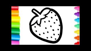 Drawing a STRAWBERRY for picture