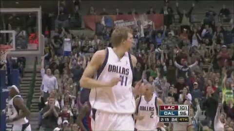 Dirk Nowitzki 34 Points 3 Ast Vs. Clippers, 2008-09.