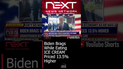 Biden Brags While Eating ICE CREAM Priced 13.5% Higher #shorts