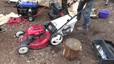 Reparing An Old Self Propelled Lawn Mower