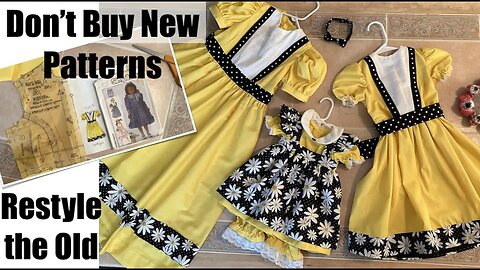 How to Restyle Old Patterns for Children's Clothes HD 720p