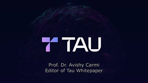 Decentralize with Tau - Prof. Dr. Avishy Carmi 💎 #shorts #TauNet #TML