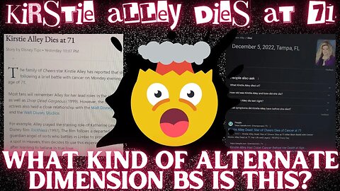 Kirstie Alley Dies at 71...But WHEN?? Why Am I Seeing Two Different Dates of Death??