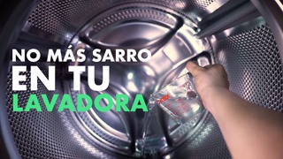 No más sarro en tu lavadora.