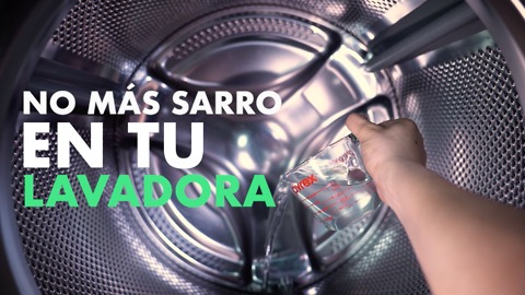 No más sarro en tu lavadora.