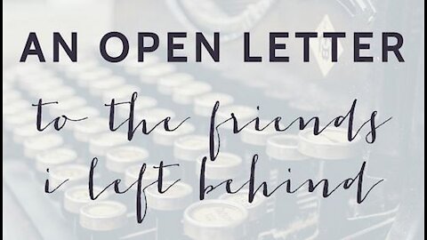 After the Rapture Letter (for Loved Ones We Left Behind) [mirrored]