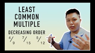 Least Common Multiple & Decreasing Order - Practice Problem | CAVEMAN CHANG