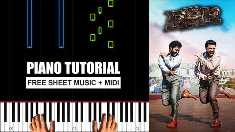 RRR Movie - Naatu Naatu Song (Naacho Naacho) - (HARD) Piano Tutorial