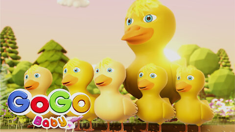 Five Little Ducks | GoGo Baby - Nursery Rhymes & Kids Songs 🦆 THE BEST Song for Children
