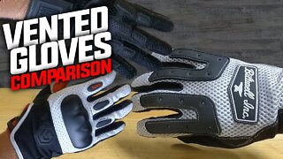 VENTED RIDING GLOVES COMPARISON. RIDE COOL IN SUMMER HEAT!