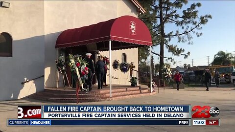 Emotional service held for fallen Porterville Fire Captain