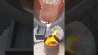 🔥 Amazing Pouring Molten Metal 😱 #pour #shorts #metal #asmr #fyp