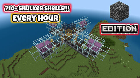 How to build a Bedrock Shulker Farm with over 710 drops per hour