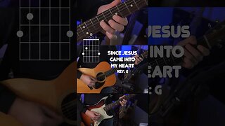 🎸 Since Jesus Came Into My Heart Acoustic & Electric Guitar #worshiptutorials #guitar #hymns