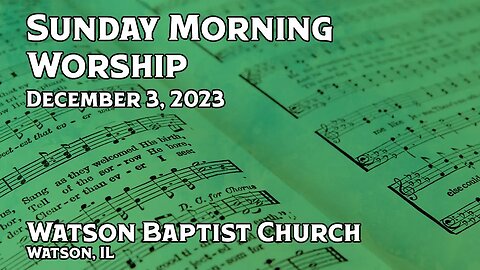 2023 12 03 Worship Service