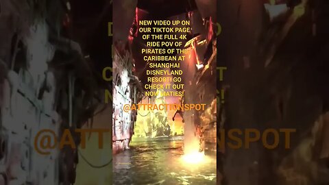 Our new TikTik of Pirates Of The Caribbean Battle For The Sunken Treasure at Shanghai Disney is up!
