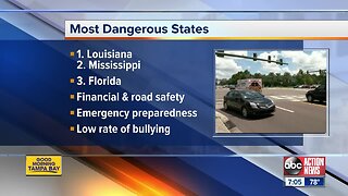 Florida ranked as third most dangerous state in America