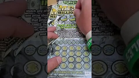 BIG Winning Millionaire Lottery Ticket Scratch Off!