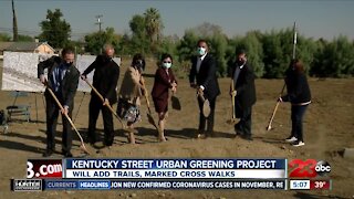Officials break ground on the Kentucky Street Urban Greening Project