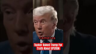 Tucker Carlson Asked Donald Trump About Epstein! This Is His Response! #shorts #trump
