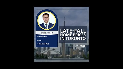 Late Fall Home Prices In Toronto | Market Update
