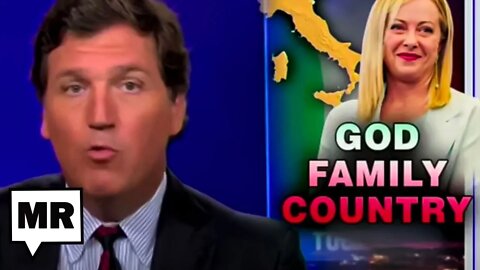 Tucker Carlson Is A HUGE FAN Of Italy's Fascist Party