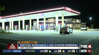 Lee County gas station robberies connected, deputies say