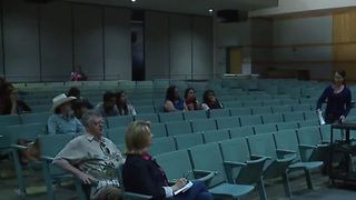 Smaller than normal crowd at gender diversity meeting