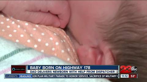 Dad helps deliver his baby on the side of Highway 178