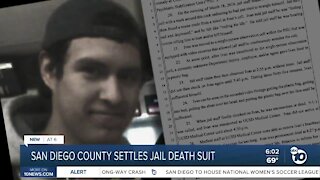 San Diego County settles jail death suit