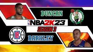 Tim Duncan vs Charles Barkley - Boston Celtics vs Los Angeles Clippers - Game 3